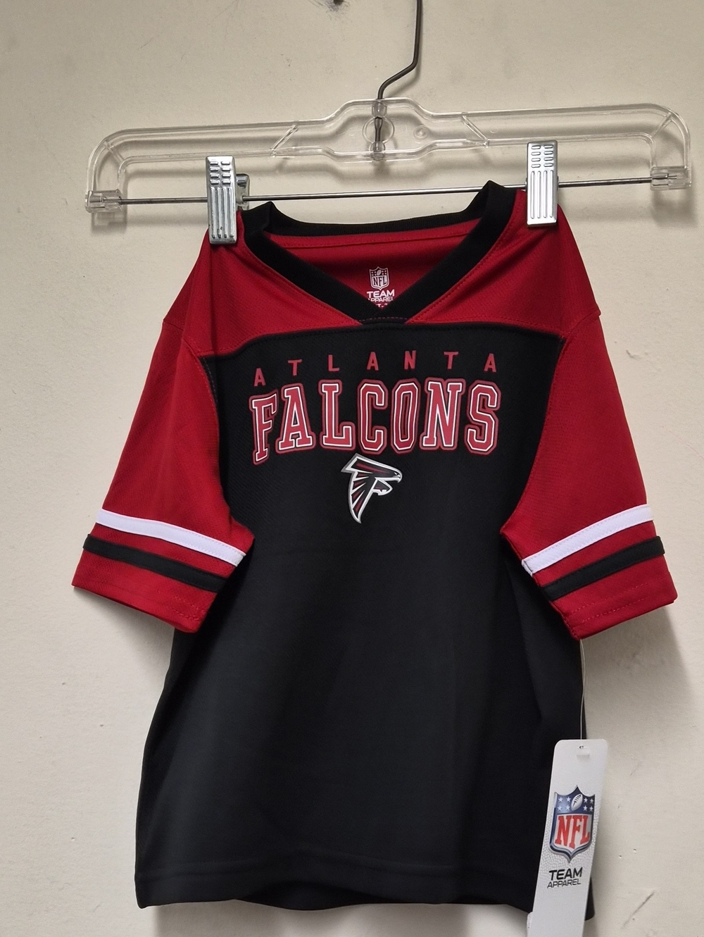 NFL Atlanta Falcons Kids Black & Red Jersey Top Size 2T